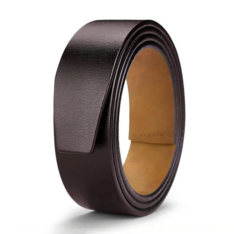 Marron / 150cm Ceinture sans Boucle Homme Ma boutique