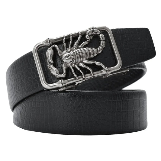 Ceinture Scorpion Homme – Style Unique et Caractère Affirmé Argent / 120cm