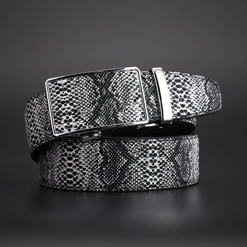 Noir / 110cm Ceinture Serpent Homme Ma boutique