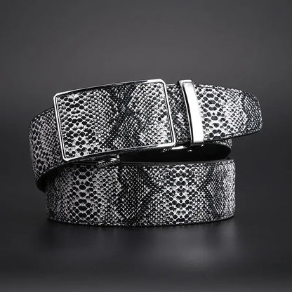 Noir / 110cm Ceinture Serpent Homme Ma boutique