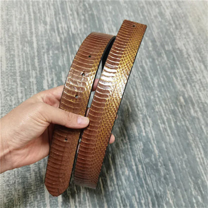 Coueleur 1 - Largeur3.7cm / 130cm Ceinture Serpent Motif Homme Ma boutique
