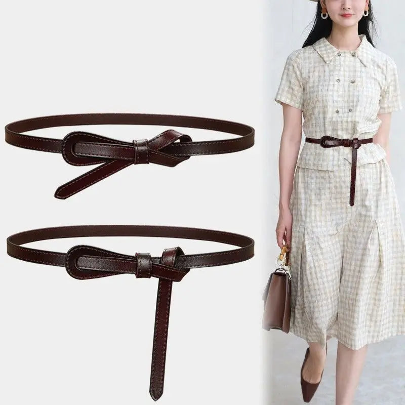 Ceinture sur robe noire CeinturesCuir