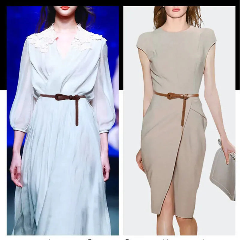 Ceinture sur robe noire CeinturesCuir