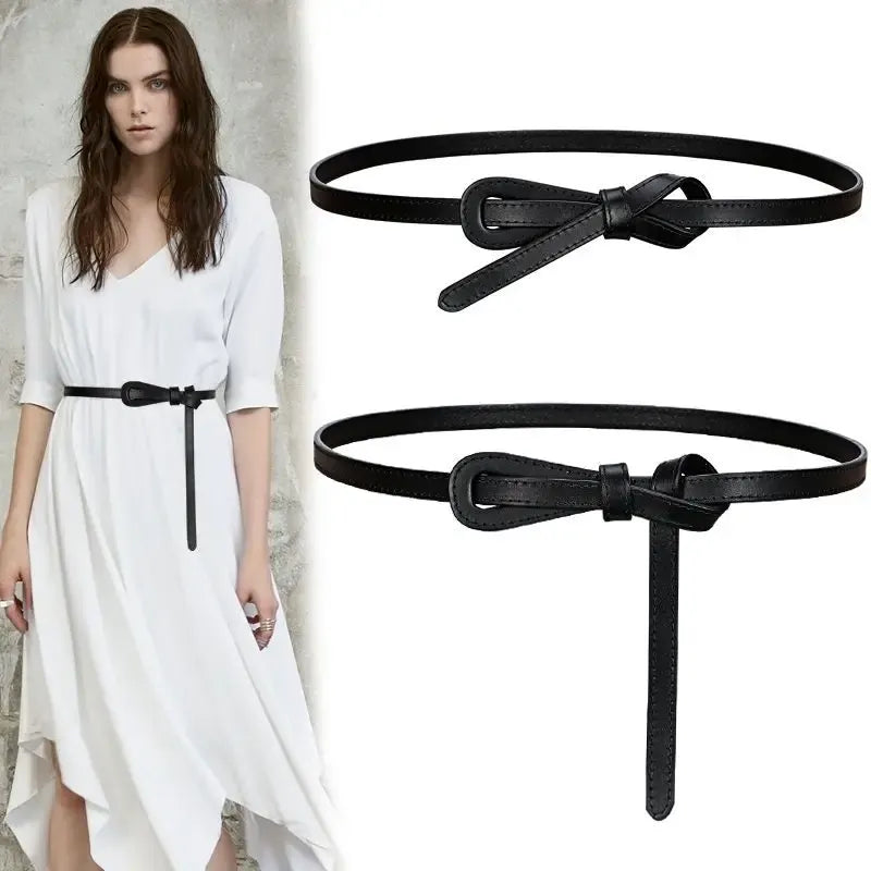 Ceinture sur robe noire CeinturesCuir