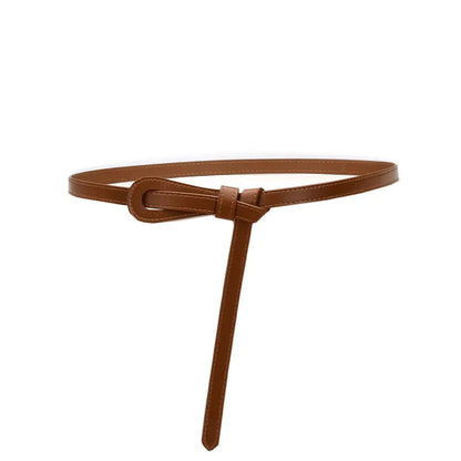 Caramel / 105CM / China Mainland Ceinture sur robe noire CeinturesCuir