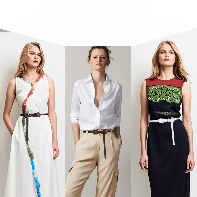 Ceinture sur robe noire CeinturesCuir