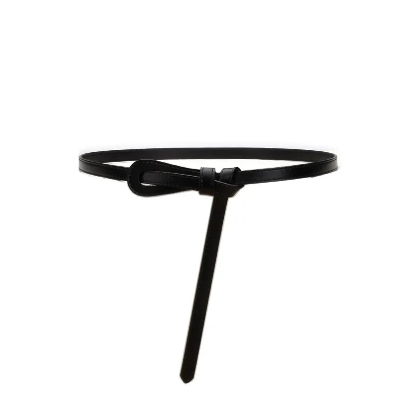Black / 105CM / China Mainland Ceinture sur robe noire CeinturesCuir