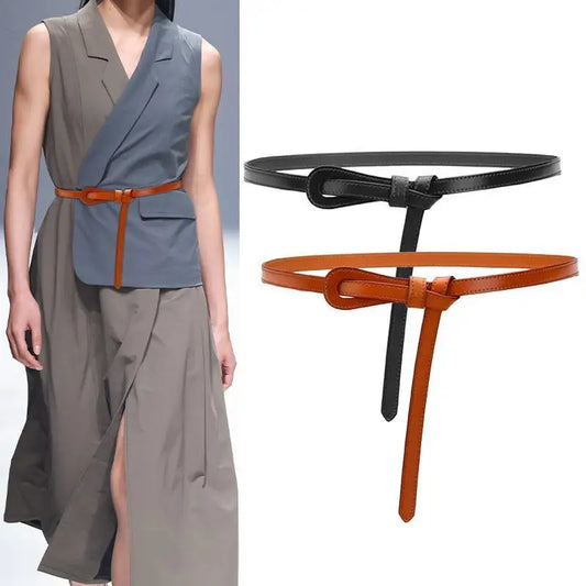 Ceinture sur robe noire CeinturesCuir