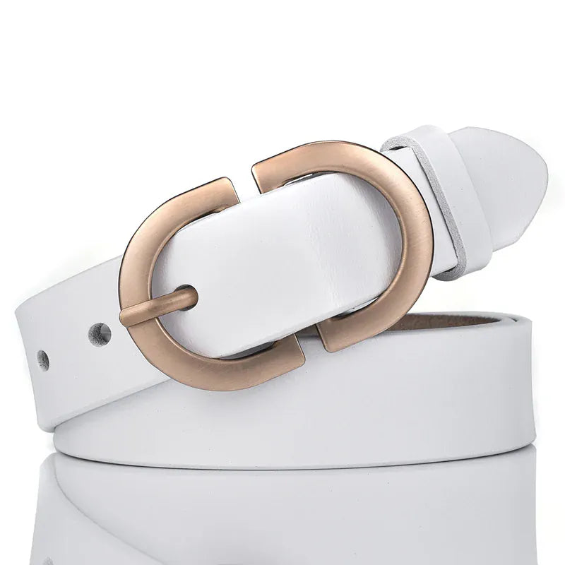 White / 105cm Ceinture taille haute CeinturesCuir