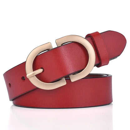 Red / 105cm Ceinture taille haute CeinturesCuir