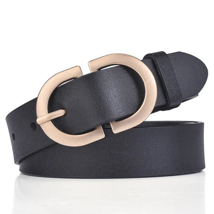 Black / 105cm Ceinture taille haute CeinturesCuir