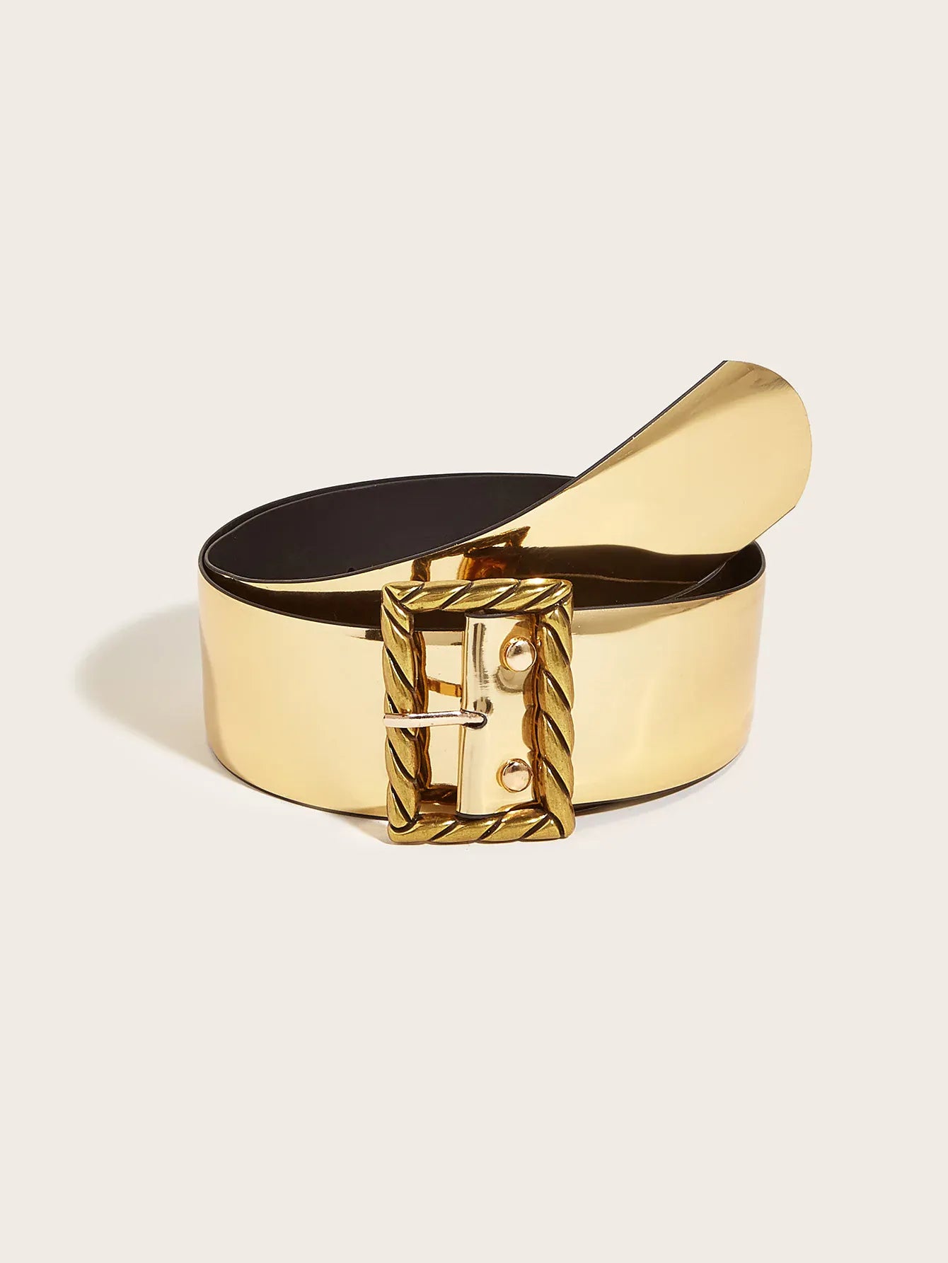 Ceinture tressée dorée CeinturesCuir