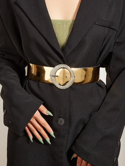 01 / China Mainland / 100CM Ceinture tressée dorée CeinturesCuir