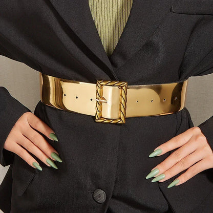 Ceinture tressée dorée CeinturesCuir