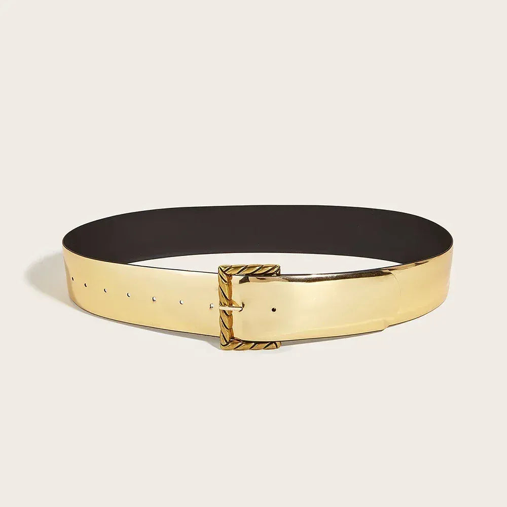 Ceinture tressée dorée CeinturesCuir
