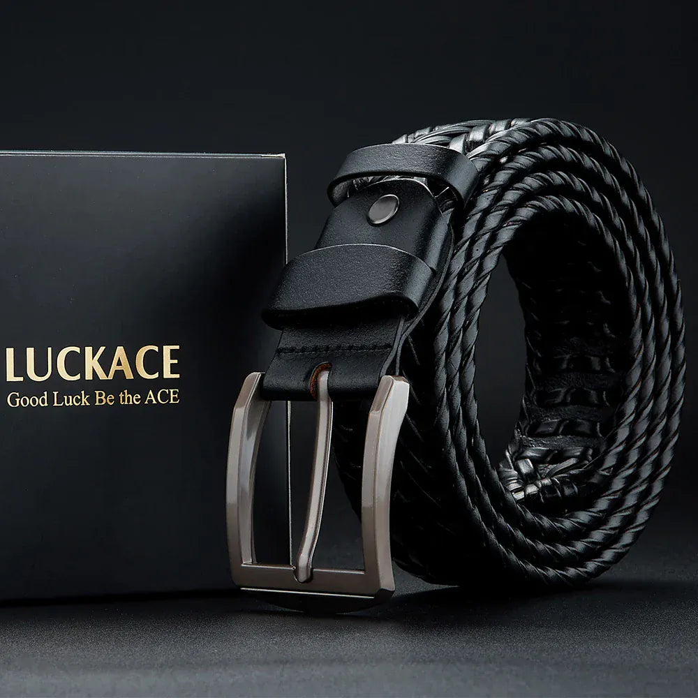 Noir / 115cm Ceinture Tressée Elastique Confortable Homme Ma boutique
