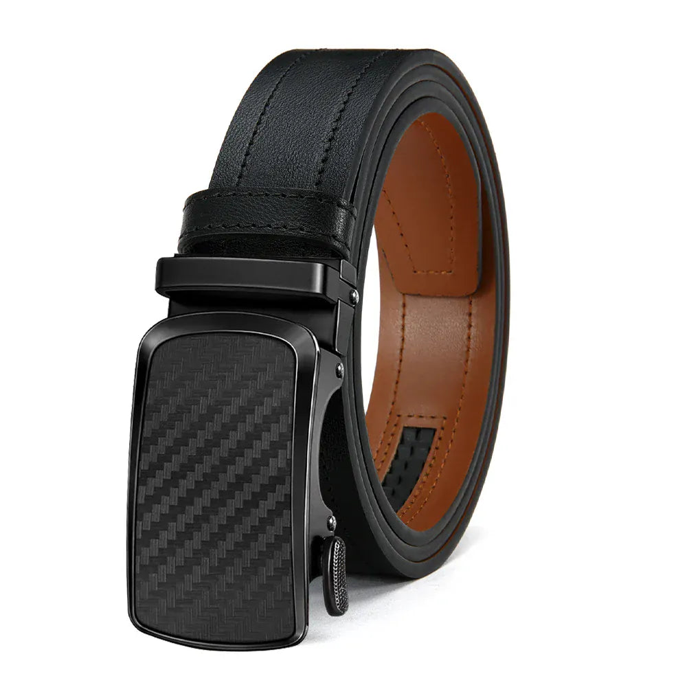 Noir / 135cm Ceinture Végane Homme Boucle Automatique Ma boutique