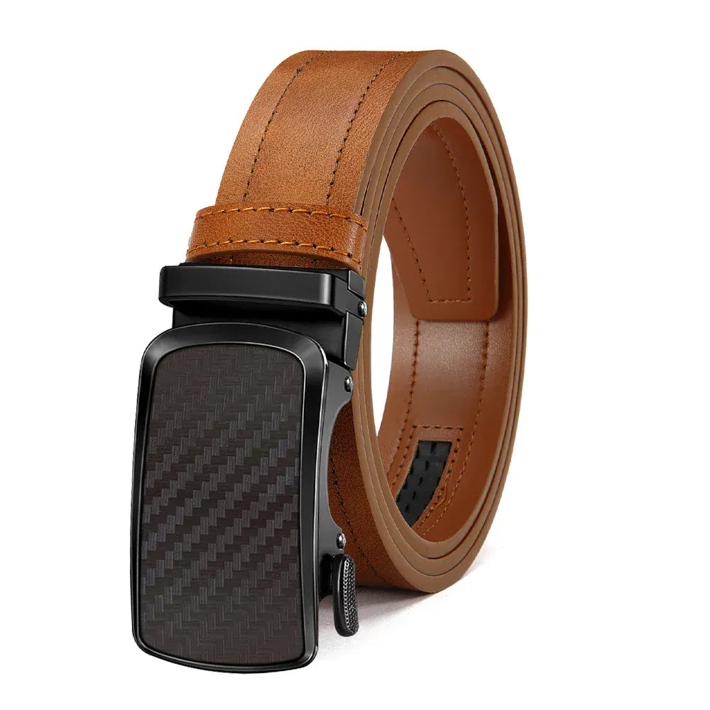Marron / 135cm Ceinture Végane Homme Boucle Automatique Ma boutique