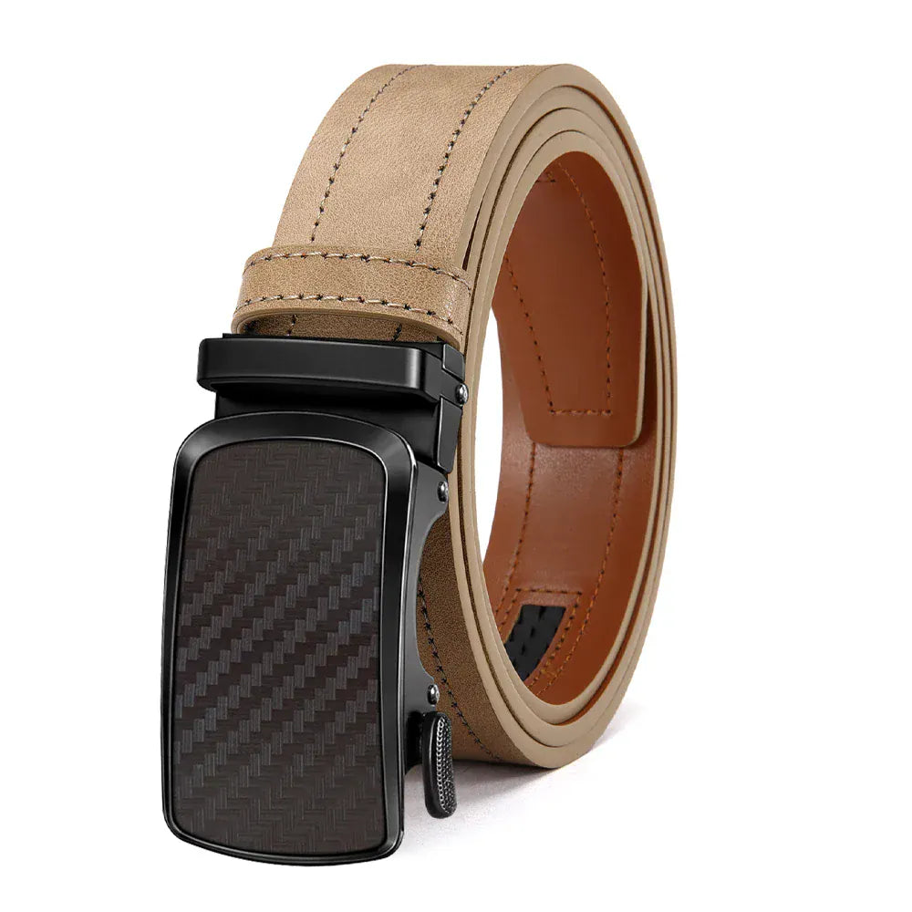 Camel / 135cm Ceinture Végane Homme Boucle Automatique Ma boutique
