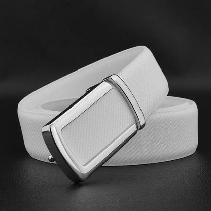 Argent / 110cm Ceintures Homme Cuir Blanc Ma boutique