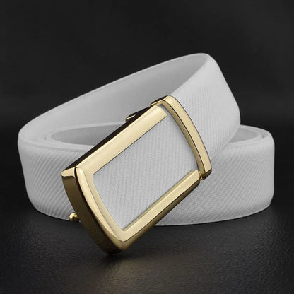 Or / 125cm Ceintures Homme Cuir Blanc Ma boutique