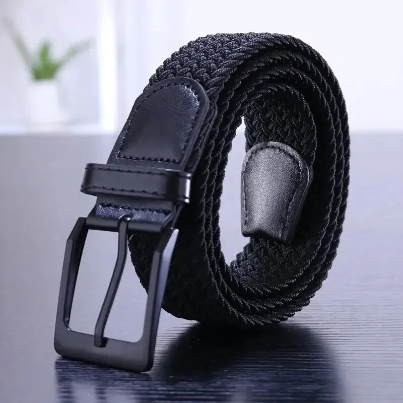 Noir Ceintures Marron Homme Tressée Ma boutique