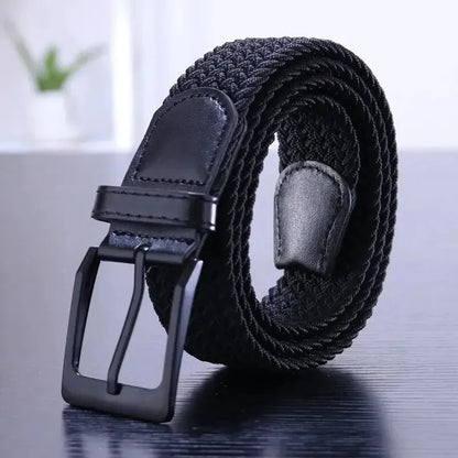 Noir Ceintures Marron Homme Tressée Ma boutique