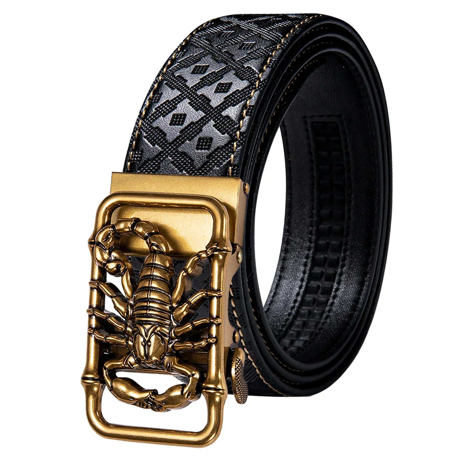 AH / 110cm Ceintures Western Homme Noir Ma boutique