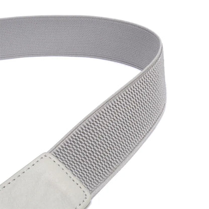 Fashion Thick PU Leather Elastic Wide Belts for Women Stretch Waist Dress Plus Size CeinturesCuir
