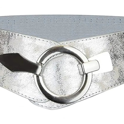 Fashion V-shaped Women Waist Belt Elastic Slimming Wide Belts PU Leather Versatile Waistband Dress Belt CeinturesCuir