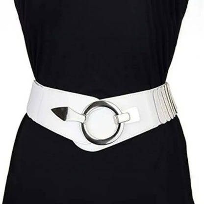 Fashion V-shaped Women Waist Belt Elastic Slimming Wide Belts PU Leather Versatile Waistband Dress Belt CeinturesCuir