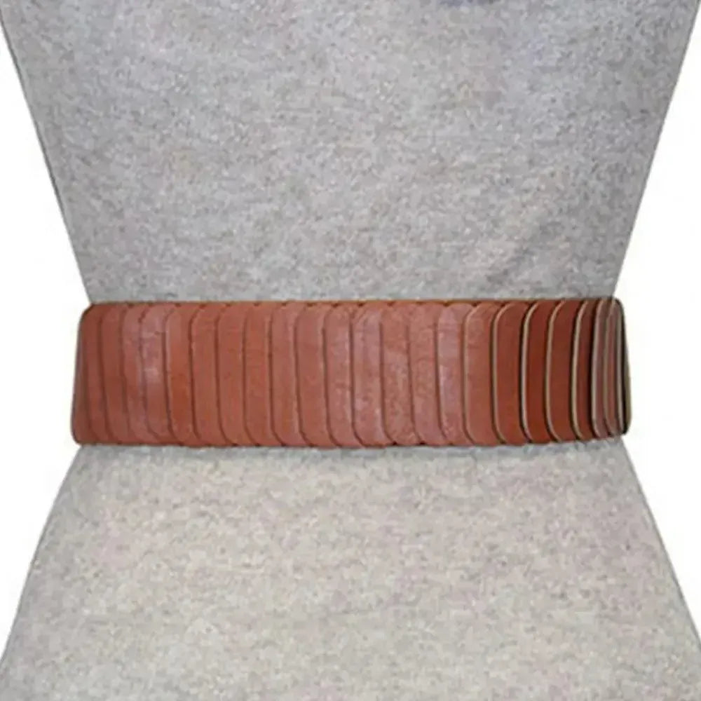 Fashion V-shaped Women Waist Belt Elastic Slimming Wide Belts PU Leather Versatile Waistband Dress Belt CeinturesCuir