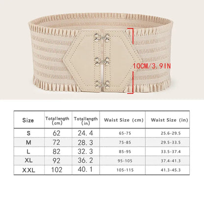 Apricot / M Grosse ceinture femme CeinturesCuir