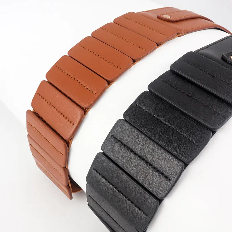 Grosse ceinture marron femme CeinturesCuir