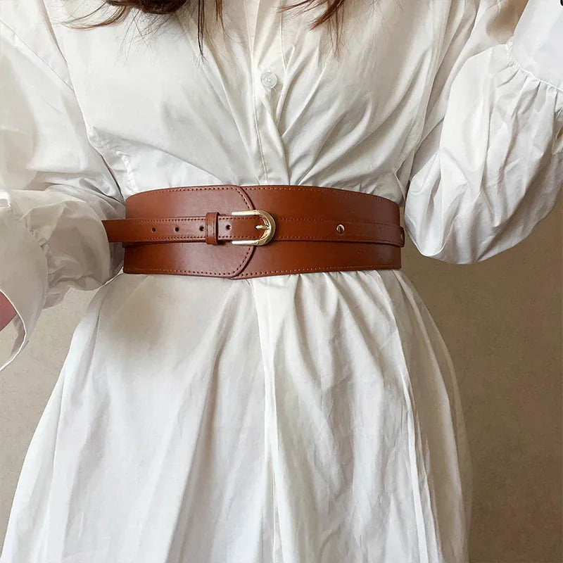 Grosse ceinture marron femme CeinturesCuir