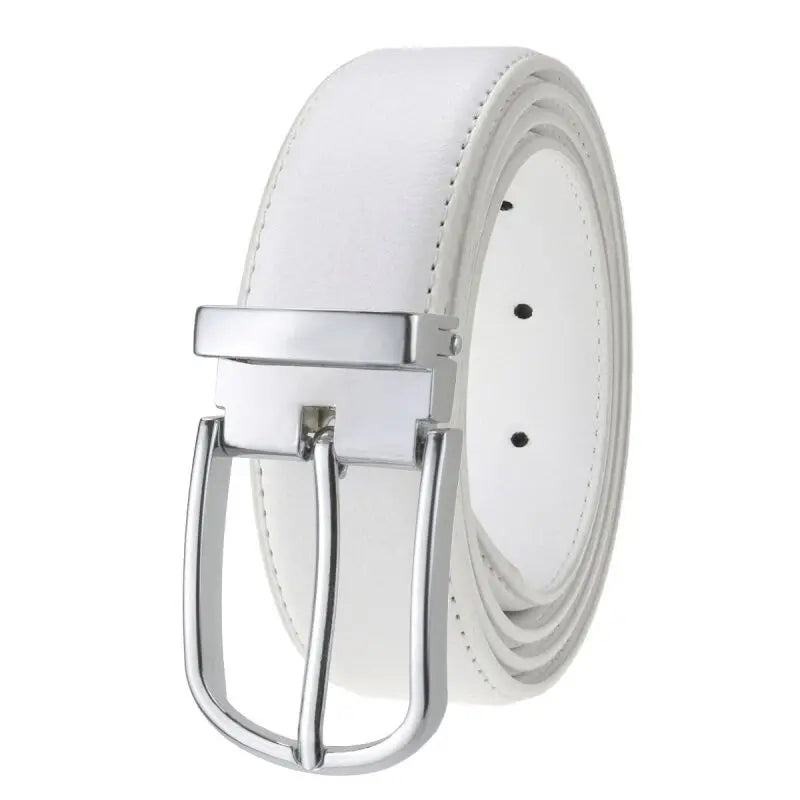 La Ceinture Homme 60 Ans : L'Accessoire Intemporel pour un Style Raffiné Boucle Argent / 90 cm