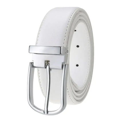 La Ceinture Homme 60 Ans : L'Accessoire Intemporel pour un Style Raffiné Boucle Argent / 90 cm