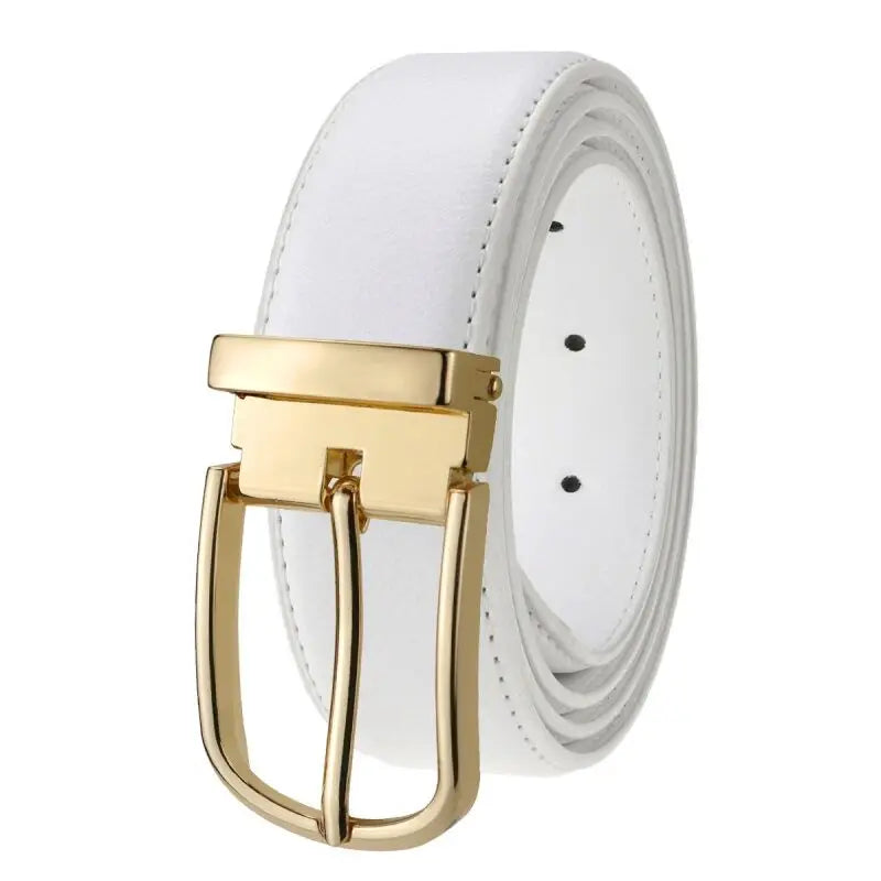 La Ceinture Homme 60 Ans : L'Accessoire Intemporel pour un Style Raffiné Boucle Or / 110 cm