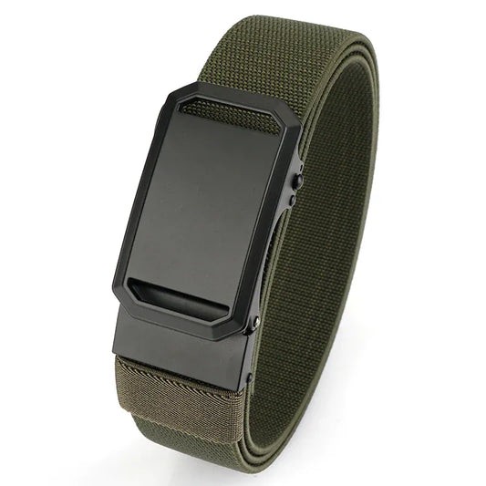 La Ceinture Tissée Homme Élastique : L'Alliance  entre Confort et Élégance Vert