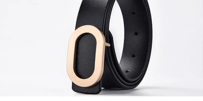 Women Belt Luxury Designer Needle Hole Adjustable Belt Buckle Fashion Leather Jeans Waistband Girl High Quality Female Belts New CeinturesCuir
