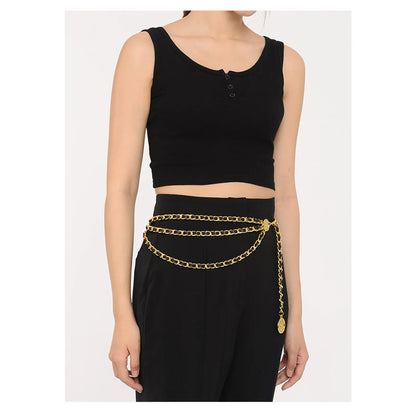 Women's Waist Chain Belt Bridal Wedding Adjustable Tassel Body Jewelry Fashion Accessories for Party Carnival Holiday CeinturesCuir