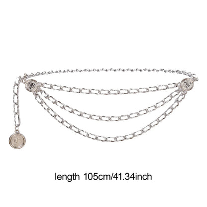 White Leather Women's Waist Chain Belt Bridal Wedding Adjustable Tassel Body Jewelry Fashion Accessories for Party Carnival Holiday CeinturesCuir