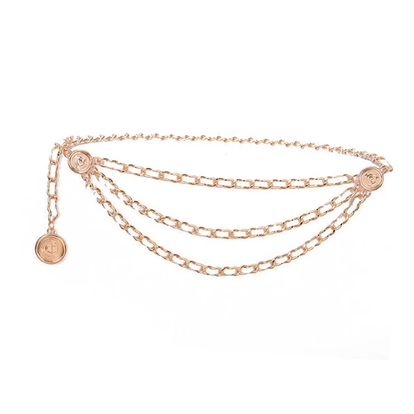 Gold White Women's Waist Chain Belt Bridal Wedding Adjustable Tassel Body Jewelry Fashion Accessories for Party Carnival Holiday CeinturesCuir