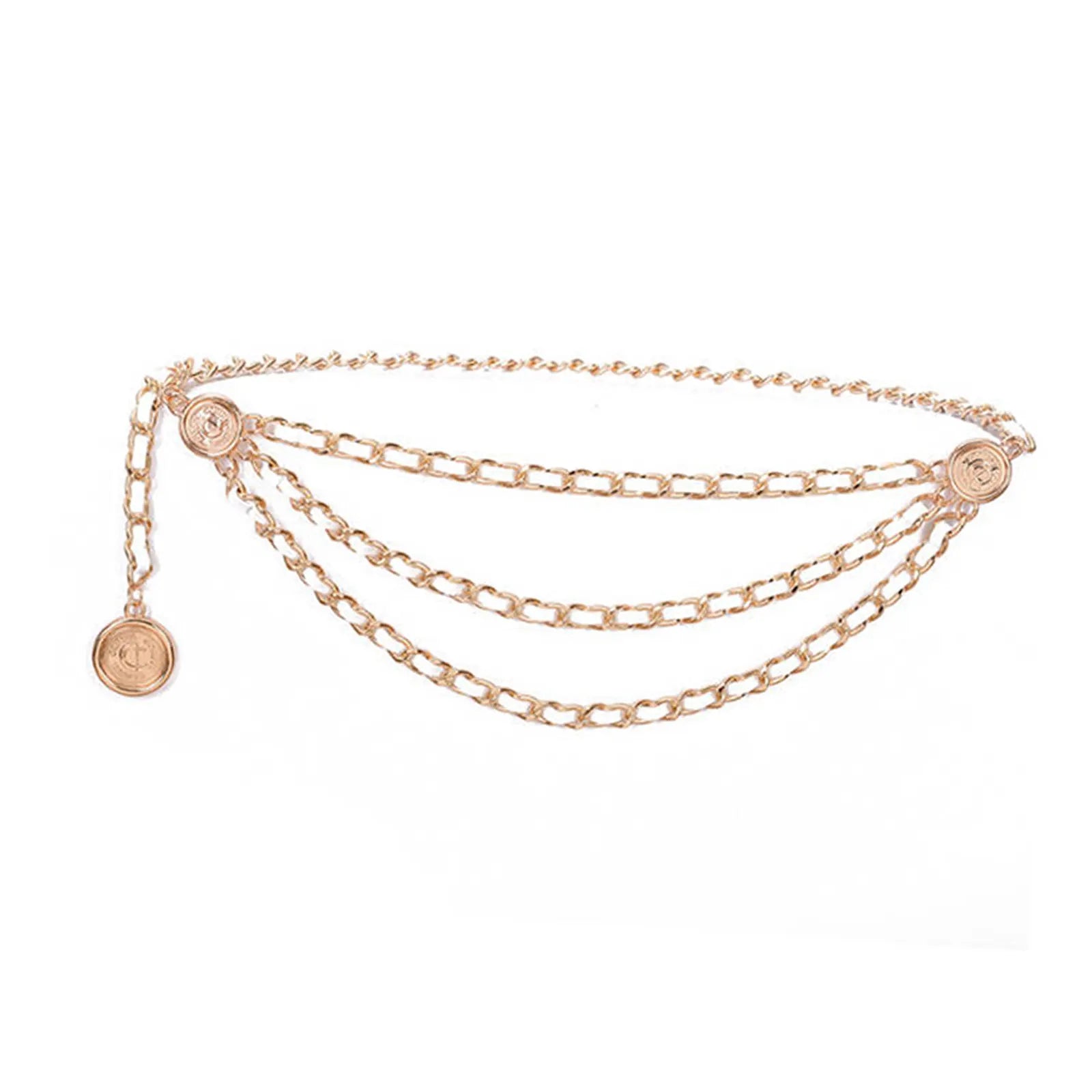 Gold White Women's Waist Chain Belt Bridal Wedding Adjustable Tassel Body Jewelry Fashion Accessories for Party Carnival Holiday CeinturesCuir