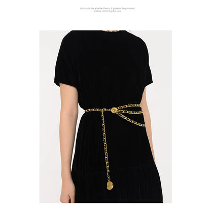 Women's Waist Chain Belt Bridal Wedding Adjustable Tassel Body Jewelry Fashion Accessories for Party Carnival Holiday CeinturesCuir