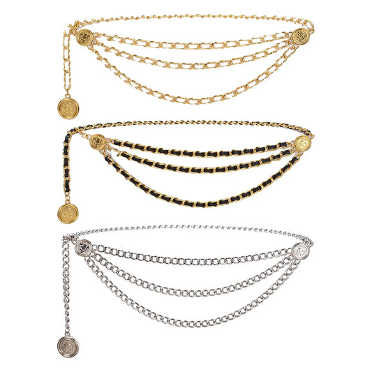 Women's Waist Chain Belt Bridal Wedding Adjustable Tassel Body Jewelry Fashion Accessories for Party Carnival Holiday CeinturesCuir